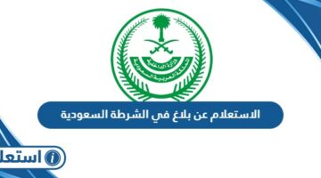 الاستعلام عن بلاغ في الشرطة السعودية