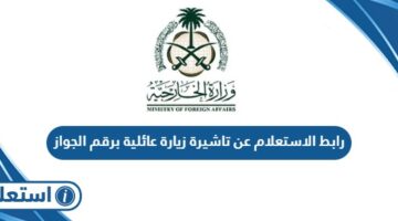 رابط الاستعلام عن تاشيرة زيارة عائلية برقم الجواز visa.mofa.gov.sa